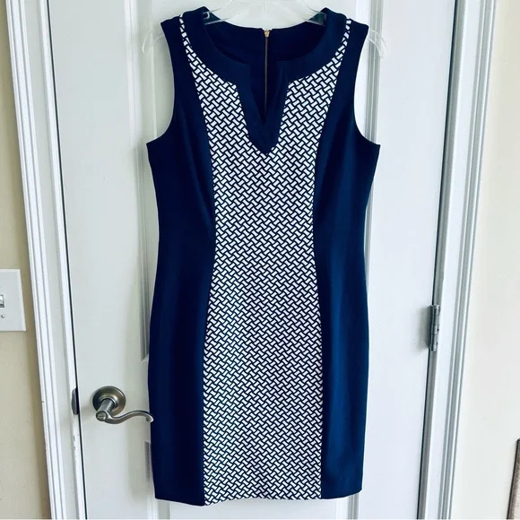blue tahari dress Elie Tahari Off-The-Shoulder Silk Midi Dress